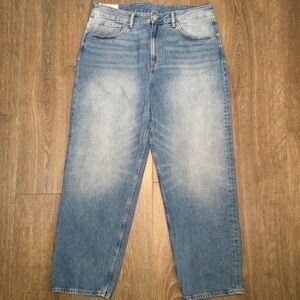 H&M Loose Ample Fit men’s W36/29 Hemmed Light wash Jeans